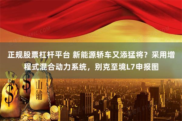 正规股票杠杆平台 新能源轿车又添猛将？采用增程式混合动力系统，别克至境L7申报图